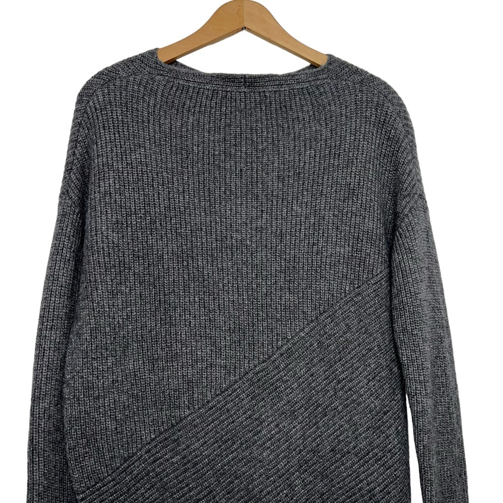 Brochu Walker Thandee Ribbed Asymmetrical Sweater Gray Woo blend Size XS - Picture 8 of 13
